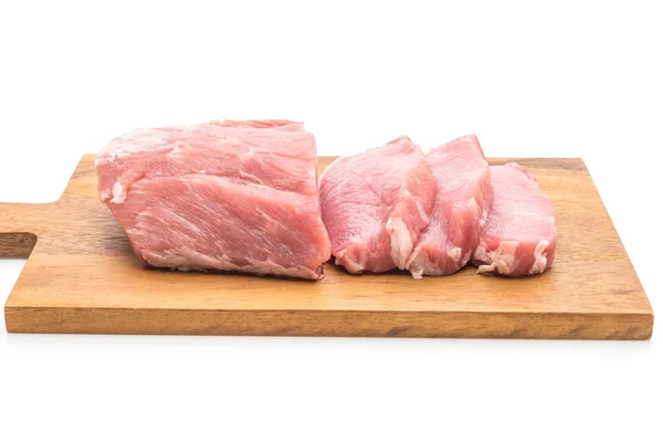 배경에 분리되어 돼지고기 날고기 — 스톡 사진