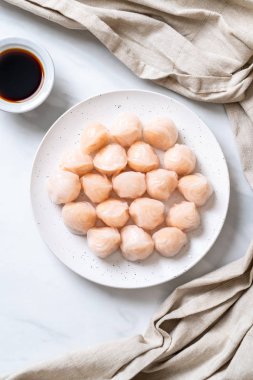 Çin karides pişmiş hamur tatlısı - Asya gıda tarzı