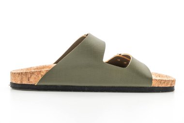 erkek ve kadın'ın (unisex) beyaz arka plan üzerinde izole deri sandalet moda