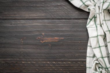 ahşap arka plan - vintage etkisi filtre üzerinde mutfak bezi (peçete)