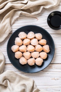 Çin karides pişmiş hamur tatlısı - Asya gıda tarzı