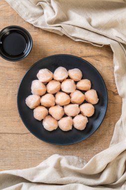 Çin karides pişmiş hamur tatlısı - Asya gıda tarzı