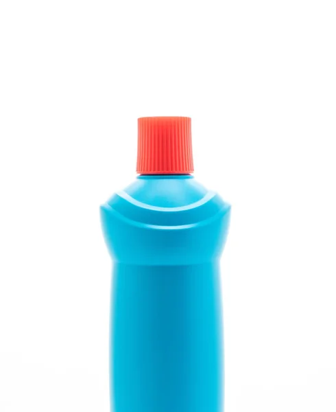 Baño Limpieza Botella Líquida Aislada Sobre Fondo Blanco — Foto de Stock