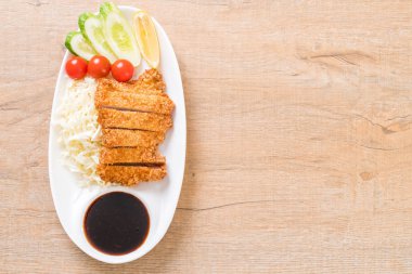 Japon kızartılmış domuz pirzolası (tonkatsu seti) - Japon yemek tarzı