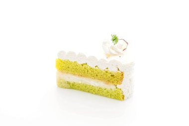 Beyaz arka plan üzerinde izole pandalar kek