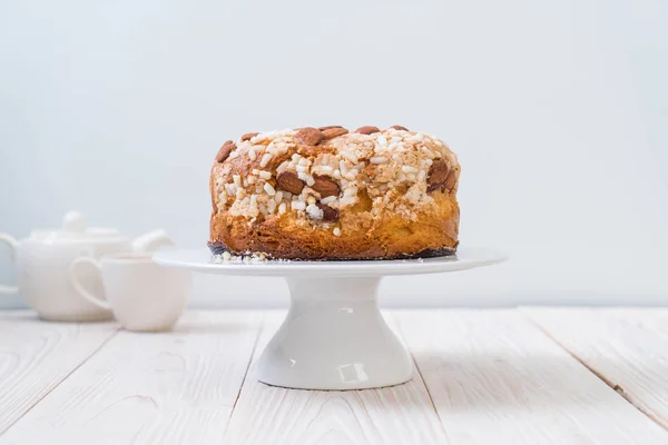 Raisin Bread Cake Almond Italian Dessert Style — Stock Photo, Image