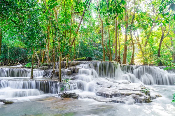 Güzel Huay Mae Kamin Waterfall, Kanchanaburi Tayland