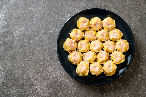 Karides Çince buğulanmış Dumpling sos ile