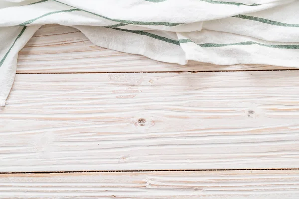 Paño Cocina Servilleta Sobre Fondo Madera — Foto de Stock