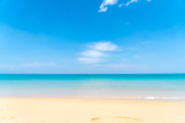 Cennet Adası 'ndaki tropikal plaj ve deniz bulanıklığı ve çözünürlüğü - Tatil Tatil Konsepti