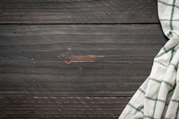 ahşap arka plan - vintage etkisi filtre üzerinde mutfak bezi (peçete)