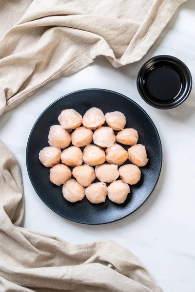 Çin karides pişmiş hamur tatlısı - Asya gıda tarzı