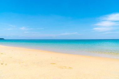 Güzel tropikal plaj ve deniz paradise Island - tatil tatil kavramı