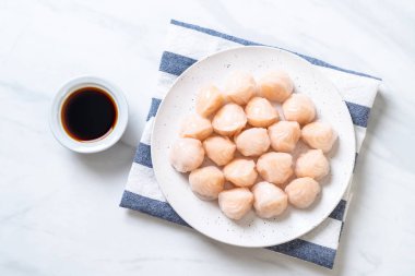 Çin karides pişmiş hamur tatlısı - Asya gıda tarzı