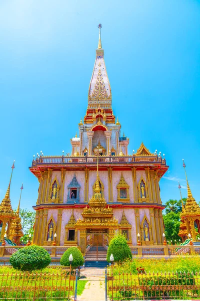 Bela Arquitetura Templo Chaitararam Phuket Tailândia — Fotografia de Stock