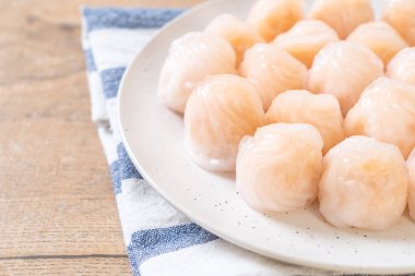 Çin karides pişmiş hamur tatlısı - Asya gıda tarzı