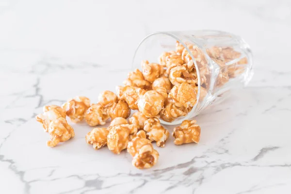 Popcorn Karamelem Misce — Stock fotografie