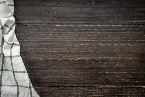 ahşap arka plan - vintage etkisi filtre üzerinde mutfak bezi (peçete)