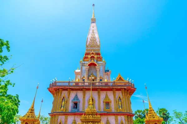Beautiful Architecture Chaitararam Temple Phuket Thailand — Stock Photo, Image