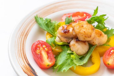 Sebzeli ızgara tarak shell