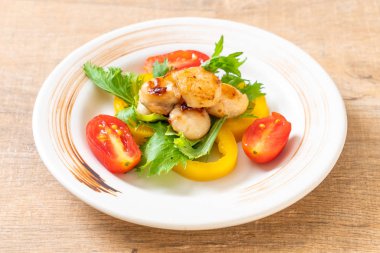 Sebzeli ızgara tarak shell