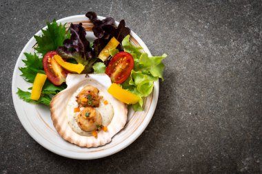 Sebzeli ızgara tarak shell