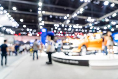 Bulanıklık ve ufuk araba ve motor Fuarı olay için arka plan göster