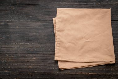 ahşap arka plan - vintage etkisi filtre üzerinde mutfak bezi (peçete)
