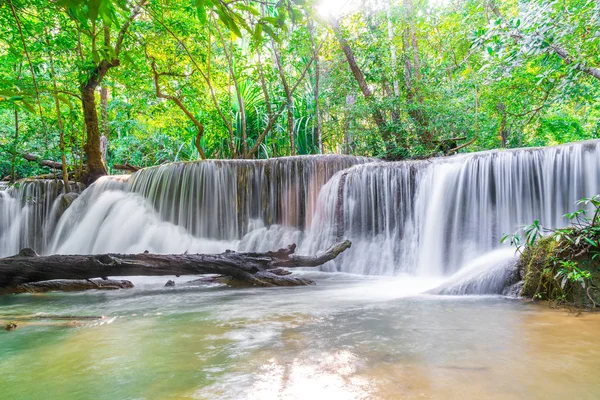 Güzel Huay Mae Kamin Waterfall Kanchanaburi Tayland — Stok fotoğraf