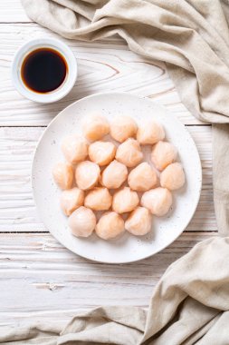 Çin karides pişmiş hamur tatlısı - Asya gıda tarzı