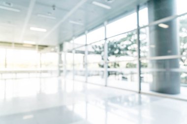 soyut bulanıklık ve boş ofis binası arka plan cam pencere ve kopyalama yeri olan defocused