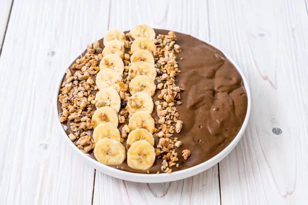 çikolata smoothies kase - sağlıklı gıda tarzı