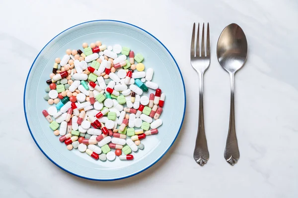 hap, ilaç, eczane, ilaç veya tıbbi plaka - healthycare kavramı üzerinde