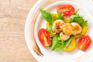 Sebzeli ızgara tarak shell