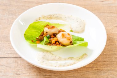 Sebzeli ızgara tarak shell