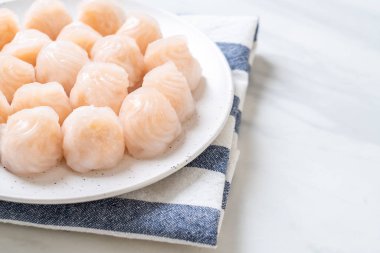 Çin karides pişmiş hamur tatlısı - Asya gıda tarzı