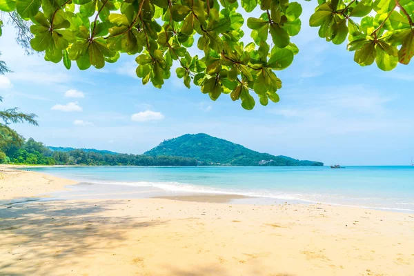 Schöner Tropischer Strand Und Meer Paradiesinsel Urlaubskonzept — Stockfoto