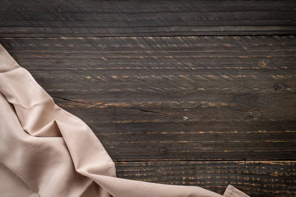 ahşap arka plan - vintage etkisi filtre üzerinde mutfak bezi (peçete)