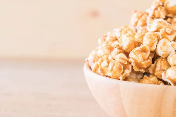 Palomitas Maíz Con Caramelo Tazón — Foto de Stock