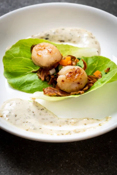 Sebzeli ızgara tarak shell