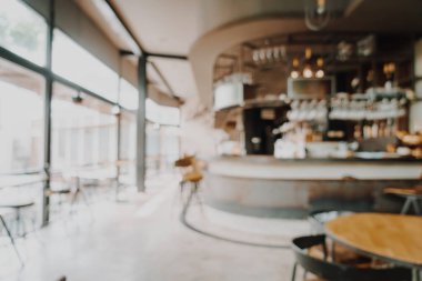 bulanıklık ve restoran ve kafe için arka plan - defocused vintage etkisi filtre