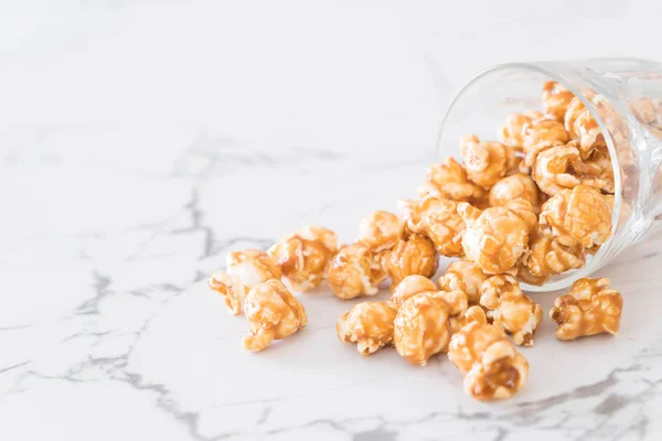 Palomitas Maíz Con Caramelo Tazón — Foto de Stock