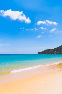 Güzel tropikal plaj ve deniz paradise Island - tatil tatil kavramı