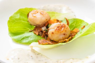 Sebzeli ızgara tarak shell