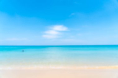 Cennet Adası 'ndaki tropikal plaj ve deniz bulanıklığı ve çözünürlüğü - Tatil Tatil Konsepti