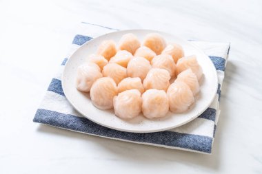 Çin karides pişmiş hamur tatlısı - Asya gıda tarzı