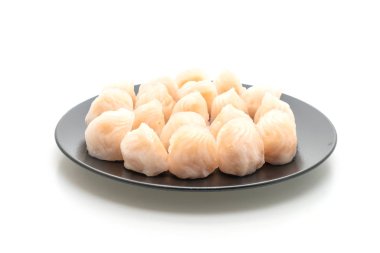 Beyaz arka plan üzerinde izole Çin karides pişmiş hamur tatlısı