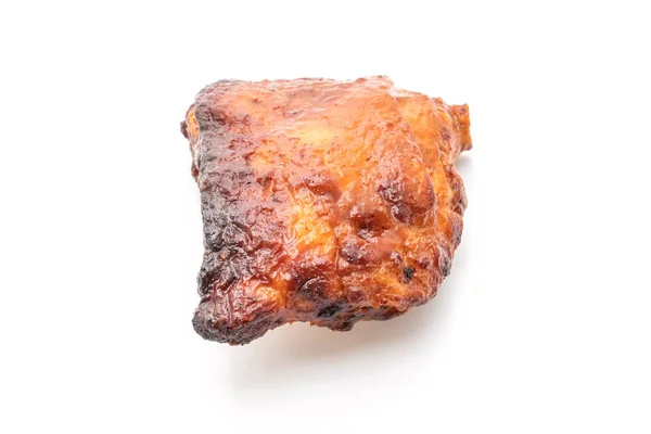 Grilované Barbecue Kuře Izolovaných Bílém Pozadí — Stock fotografie