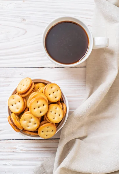 Galleta Coco Con Mermelada Piña — Foto de Stock