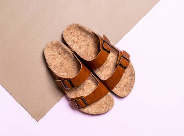 deri sandalet moda erkekler ve kadınlar (unisex)